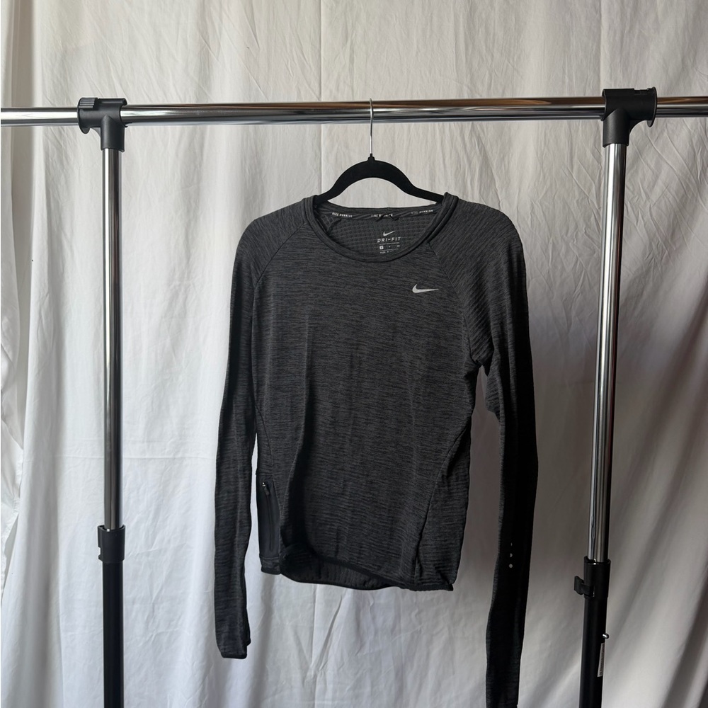 Nike Long Sleeve Dri-FIT - Black/Charcoal